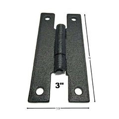 3″ Cabinet H Hinges Flush Mount -Sold by the pair- Matte Black