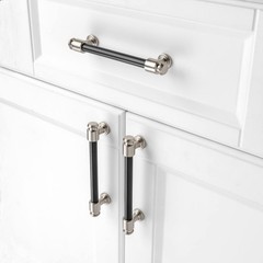 10 Pack 5 Inch Black and Nickel Cabinet Pulls Matte Black and Brushed Nickel …