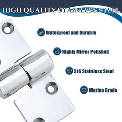 SHENGHUISS Boat Hinge Lift Off Hinge Marine Grade 316 Stainless Steel Strap H…