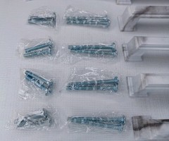 Marble Look Metal Kitchen Or Bathroom Cabinet Or Drawer Pulls Set Of 10