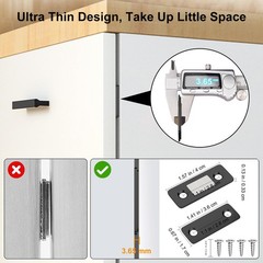 Cabinet Magnetic Catch 10 Pack Ultra Thin Cabinet Door Magnets Stick on Drawe…