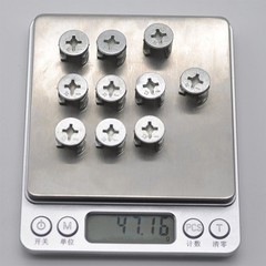 20 PCS Furniture Connecter Cam Lock Fittings 15mm x 12mm for 15mm, Silver