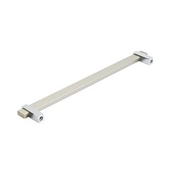 | Cabinet Pull | 10-1/16 in. Center-to-Center Silver Champagne/Polished Chrome