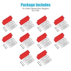 10 Sets Ultra-thin Invisible Punch-Free Magnetic Door Cabinet Closer Stoppers