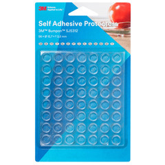 3M Bumpon Self-Adhesive Protectors: 1/2 in. width x 0.14 in. thick *retail-packa