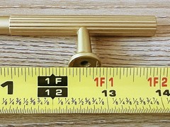 Asidrama 6-Pack Brushed Gold Cabinet Pulls 12.6” Hole Center (15.5” Overall)