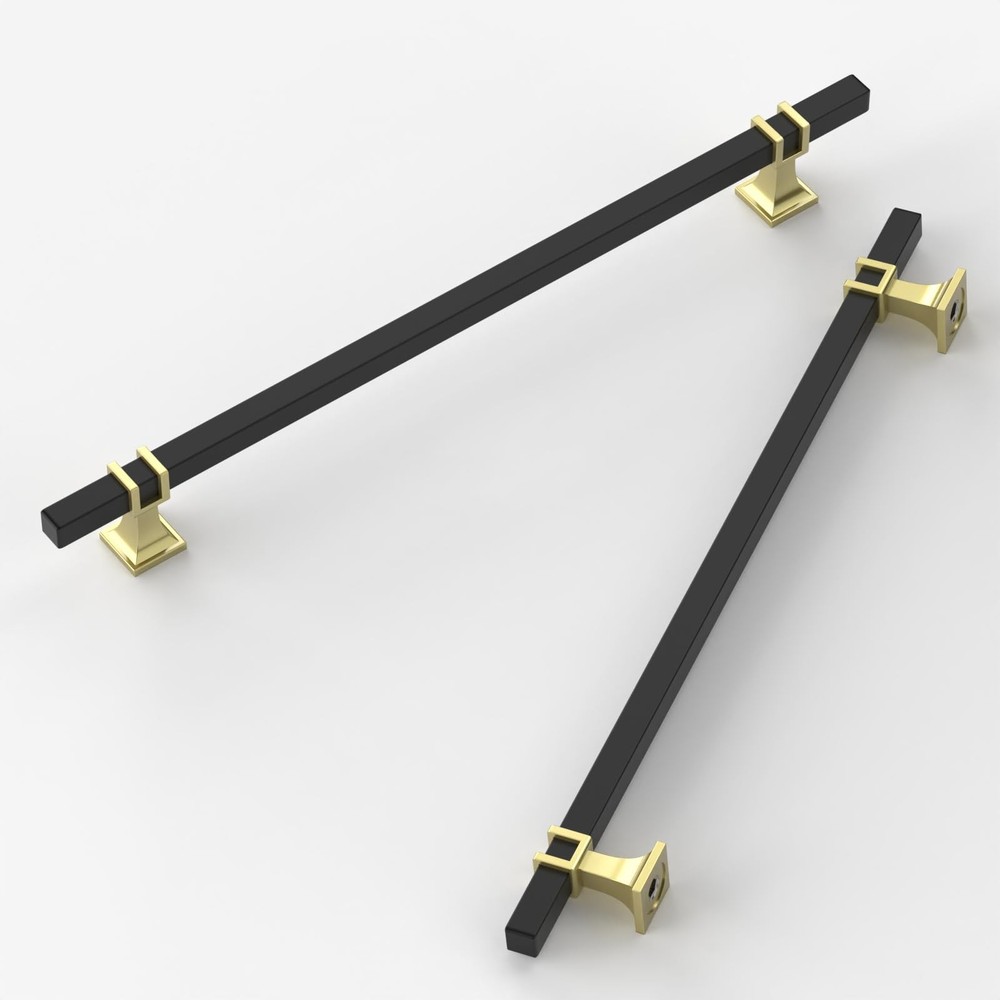 10 PCS 10 Inch Matte Black Cabinet Pulls T Bar Hardware Kitchen Handle Set
