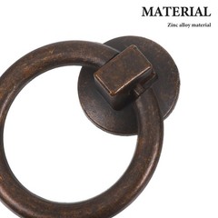 2pcs Drop Handles: Dresser – Bronze 1.69 Inch Diameter Cabinet