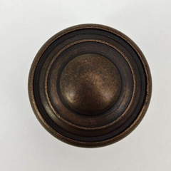 Hafele 1-3/16″ Button Knob~Oil Rub Bronze~English Restoration Cabinet Hardware