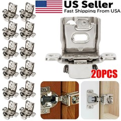 20Pack 1-1/4″ Overlay Soft Close Face Frame 105° Compact Cabinet Hinge Handware