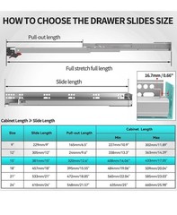 Soft Close Bottom Mount Drawer Slides 21 Inch Rails with Rear mounting Bracket..