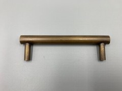 Pottery Barn Linden Drawer Pull 4″ Tumbled Brass NO HARDWARE #D341