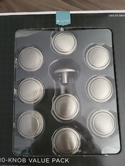 Target Home Brand Value Pack of 10 Satin Nickel Cabinet Knobs New open box