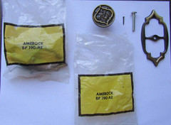 2 Vintage Amerock Monterey Cabinet Pull Knob BP-190 AE NOS Antique Brass Nice