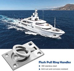 1pcs Flush Pull Ring Handles 2.5 X 1.8 Hidden Recessed Furniture Handle 304 S