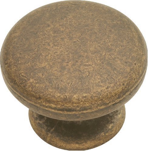 Hickory Hardware PA1216-WOA 1-1/4-Inch Oxford Antique Knob, 10 piece