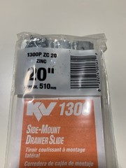 KV 1300 – 20″, 3/4 Ext.Drawer Slide, Replaces Grant # 336 # 338 Lescoa # HA9300