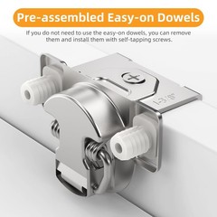 Chibery Non-Slow Close Regular Hinges, 1-3/8″ Overlay Standard Concealed Cabi…