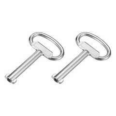 2Pcs 0.55″ Hole Socket Spanner Key 3.43″ l Utility Keys Silver