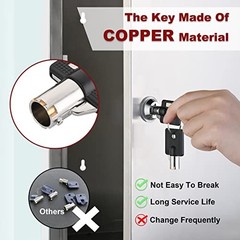 RV Locks for Storage Door 1 1/8 INCH, 1 1/8″ Pack of 5 Locks & 6 Key Alike