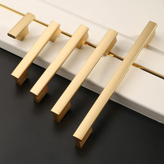 Amerdeco 10 Pack Brushed Gold Cabinet Knobs 2 Inch (50MM) Single Hole Cabinet Pu