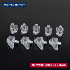 50 Pcs Shelf Support Peg Clear Holder Pegs Support Cabinet Shelf Pins for Kitche
