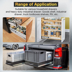 32″ Heavy Duty Full Extension Drawer Slides – 100 lbs Capacity Metal Rails