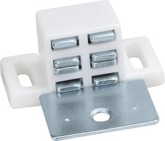 10Pack Heavy Duty 15lb High Rise Cabinet Magnetic Catch White Nickel Door Magnet
