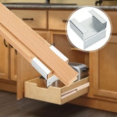 6PCS 16 Inch Wood Drawer Slides Bottom Mount, Classic Traditional Wood Center Gu