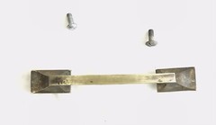 Vintage Large Brass Drawer Handle Pull Door Cabinet Heavy Antique Hardware