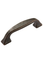 9 Belwith Keeler Kingston 3″ Center Hammered Antique Satin Bronze Cabinet Pull