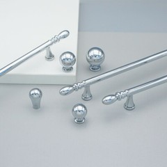 Silver Chrome Cabinet Pull Handle Modern Kitchen Knob Cupboard Handle