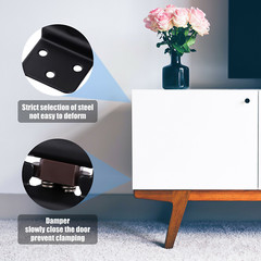 3/8″ Inset Offset Kitchen Cabinet Doors Hinges Self Closing Face Mount Lot