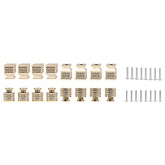 8* Modern Gold Cabinet Knob Shiny Cabinet Knob Round Furniture Handles.