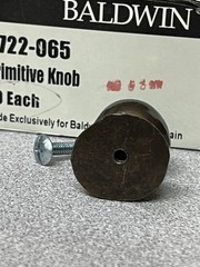 BALDWIN Primitive Cabinet Knob ( Pack of 10 ) 4722-065 NOS Patina Brass Finish