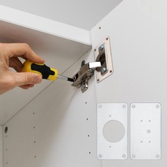 8 Pcs Cabinet Hinges Repair Plates, Cabinet Doors Hinge Repair Kit Stainless …