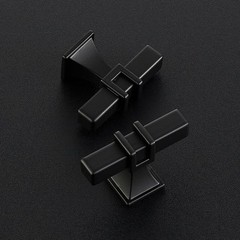Matte Black Zinc-Alloy Pull Handles 25 Pack for Kitchen, Closet & Bathroom