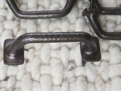 Pottery Barn Ella Thin Drawer Pull 3″ Antique Bronze Finish -lot Of 8