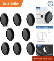 8-Pack Matte Black Door Finger Pulls for Elegant Closet Updates – Easy Install