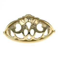 Hickory Hardware Queen Anne Polished Brass 3″cc Drawer Cup Pull P360-PB