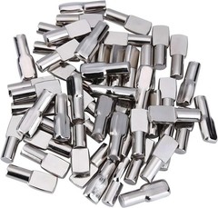 120 Pack Stainless Steel Shelf Pins – 5mm Spoon Shape Cabinet Support Pegs