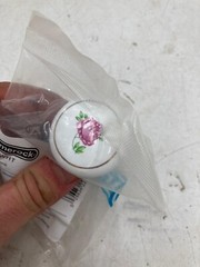 Amerock Cabinet Drawer Knob White 1-1/2″ 38mm 221WHT Lot Of 2