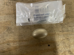 Emtek 86217TWB Sandcast Egg 1-3/4 Inch Oval Cabinet Knob *READ*