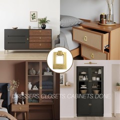 2 PCS Chinese Style Huiwen Geometric Cabinet Knob Single Hole Drawer Closet