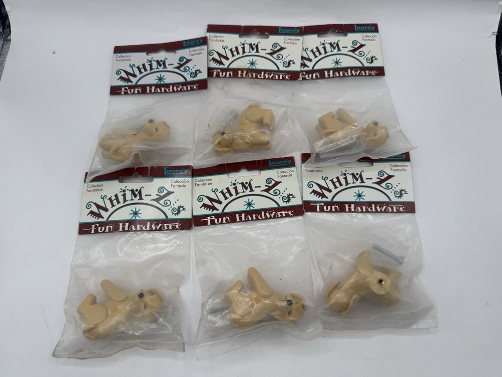 Dog Cabinet Knob Pull Whim-Z’s Fun Hardware by Laurey *Set of 6 Brand New