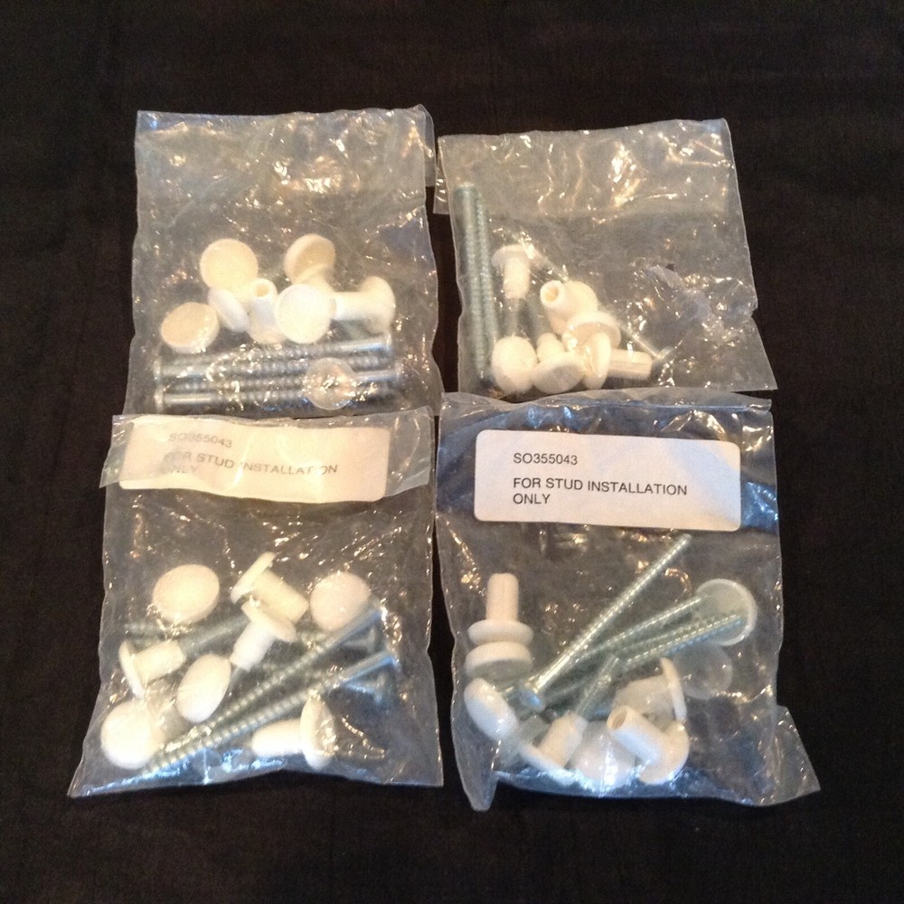 Cabinet Mounting Screws ( 15 Count White Caps ) See Description