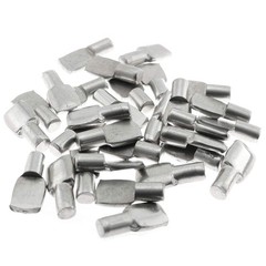 30pcs Shelf Pins Nickel Plated Silver Spoon Style Shelf Support Pegs for Cabi…