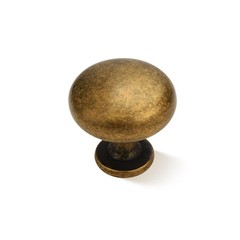 Probrico 30 Pack Antique Brass Cabinet Knobs 1-3/16 Inch29.5Mm Diameter Vintage