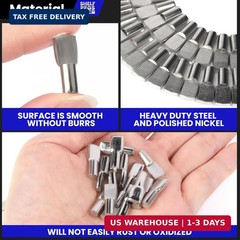 200 PCS 5mm Shelf Pins, Shelf Pegs, Metal Nickel Shelf Pins, Shelf Supp