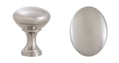 Design House 564617 1-1/4 in. Mushroom Cabinet Knob in Satin Nickel, Case of 5